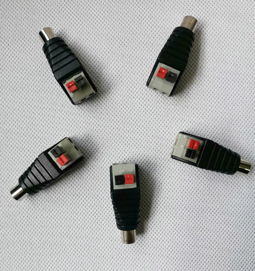 Quick Type RCA Female Connector for CCTV Camera