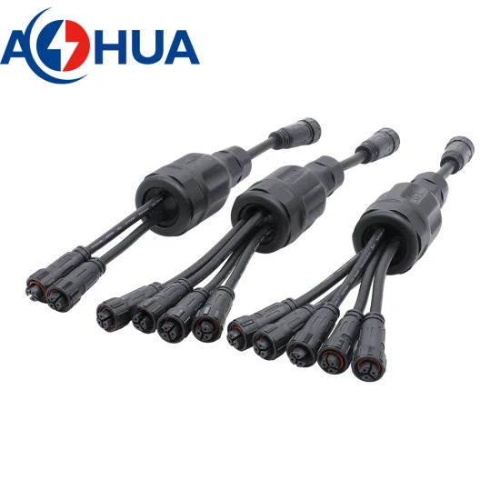 Aohua 1 入力から N 出力 IP65 ケーブル スプリッター PVC Y タイプ コネクタ 2 3 4 ピン